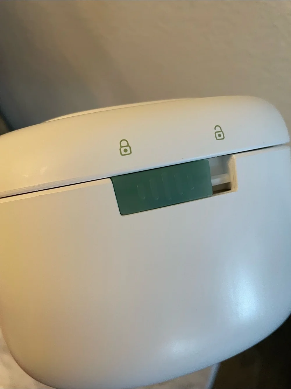 Momcozy White and Green Electric Wipe Warmer - Nursery & Bathroom Organizer